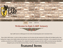 Tablet Screenshot of epiclarparmory.com